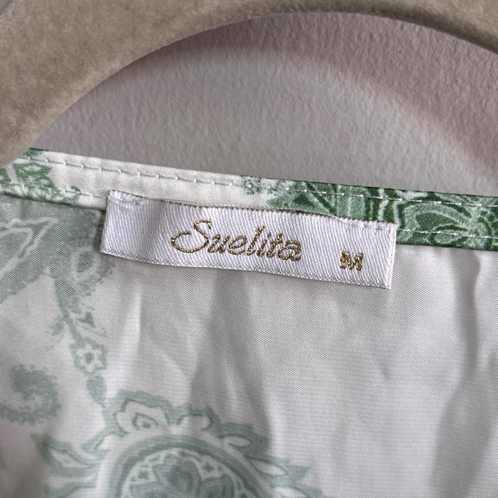 Green Paisley Wrap Matching Set - Picture 5 of 9